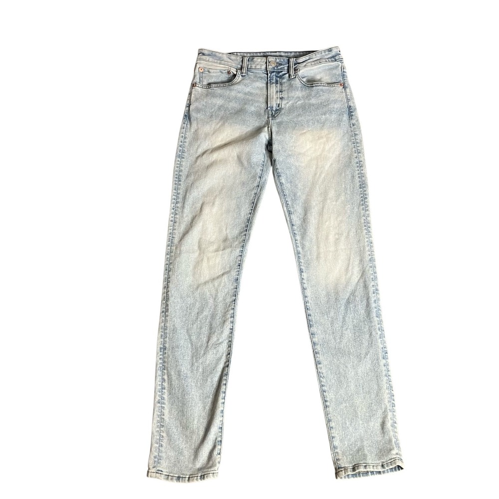 American Eagle Outfitters Airflex+ Light Wash Stretch Slim Jeans Mens 32x34